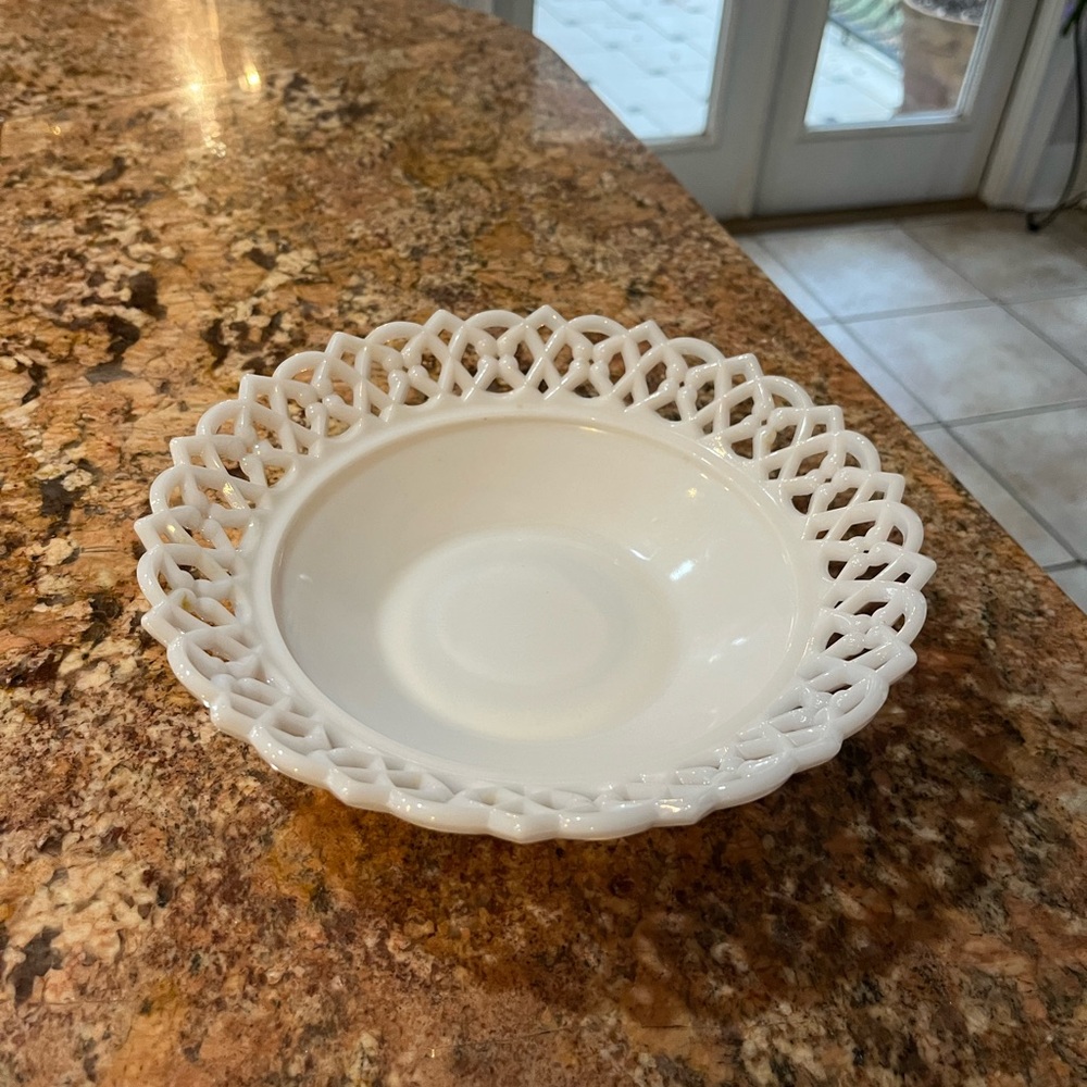 Vintage Westmoreland Milk Glass Bowl